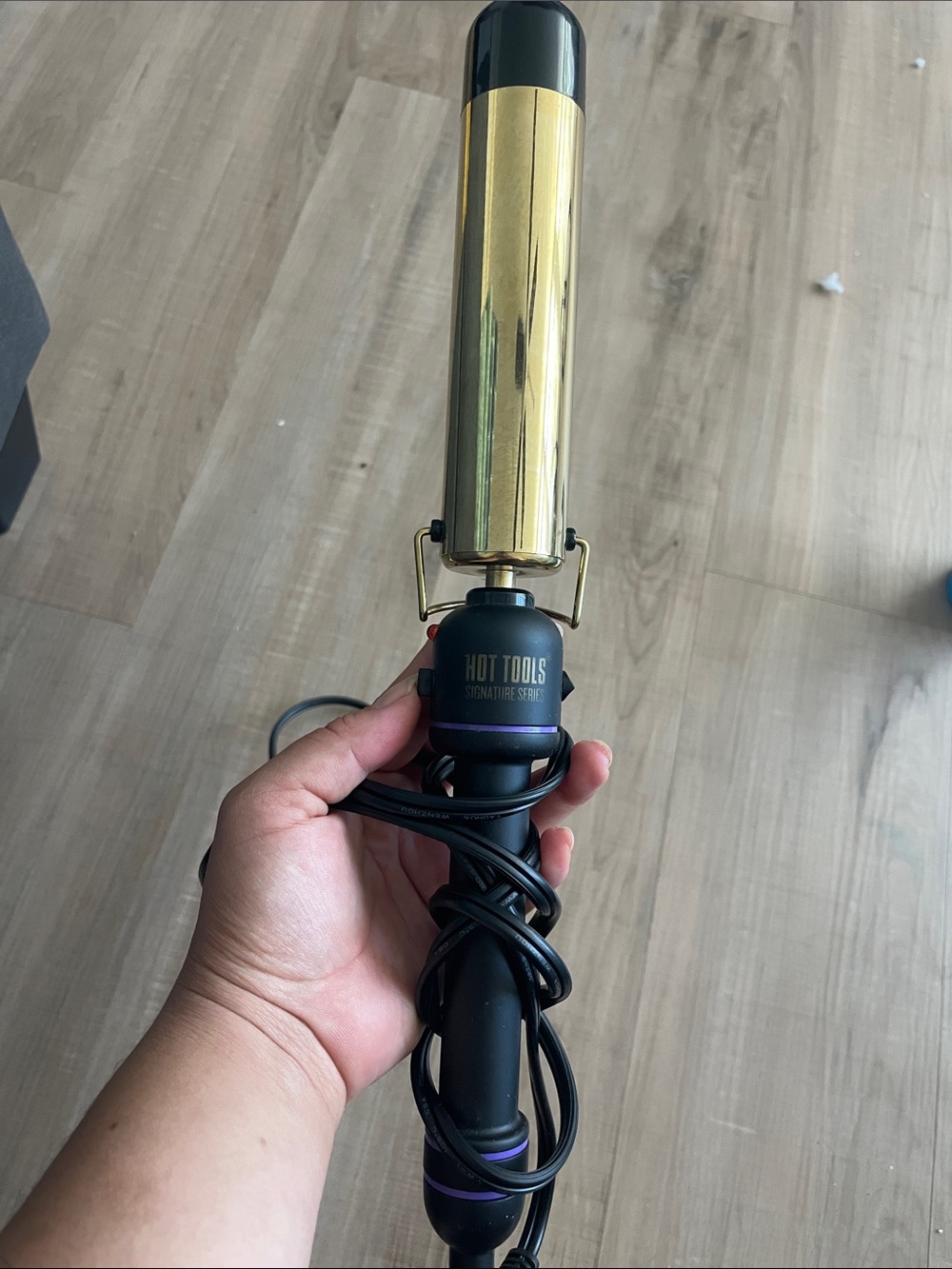 Hot Tools Gold Curling Wand  - Black & Gold